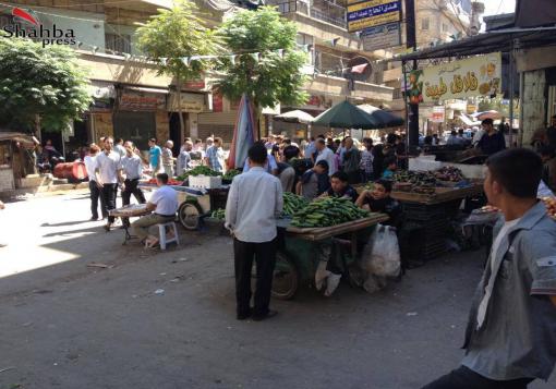 عدسة شهبا برس في سوق حلب القديمة