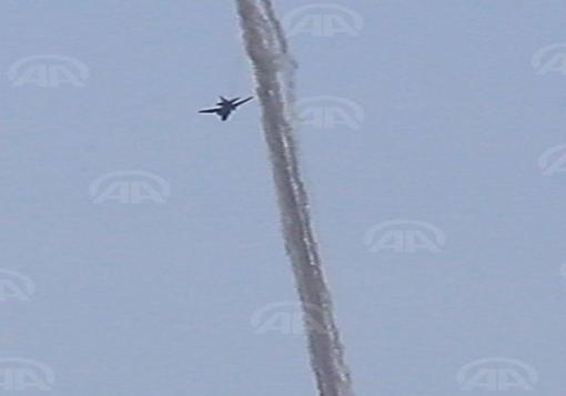 صورة تركيا تسقط طائرة لقوات الأسد إخترقت الأجواء التركية في منطقة جبل الاكراد