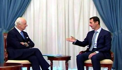 ديمستورا في ضيافة الأسد بدمشق
