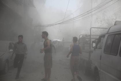 طيران الأسد يشن أكثر من 15 غارة على دوما وحرستا بريف دمشق