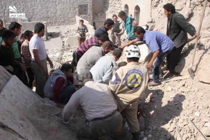 استمرار التعاون بين داعش والأسد ، وطيران الأخير يرتكب مجازر في حلب