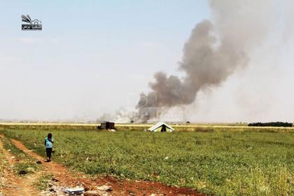 صورة من شمال سورية إلى جنوبها الأسد وداعش يتساعدان بحرق المزروعات