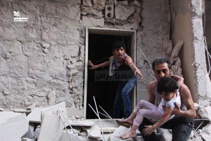 إحصائيات: قوات الأسد تستخدم البراميل وصواريخ الفيل بكثافة على حلب خلال حزيران