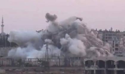 الثوار يفجرون مبنى دار الأيتام شمال حلب