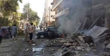 طيران الأسد يرتكب مجزرة جديدة في مدينة الباب