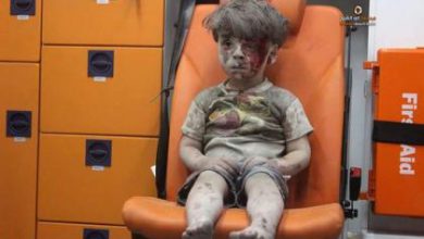 صورة شقيق عمران قضى متأثراً بجراحه في حلب المحررة والروسي يواصل مجازره