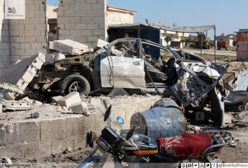 قصف روسي يوقع مجزرة في خان شيخون