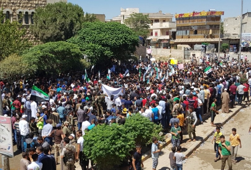 مظاهرات تطالب برحيل قسد من ريف حلب