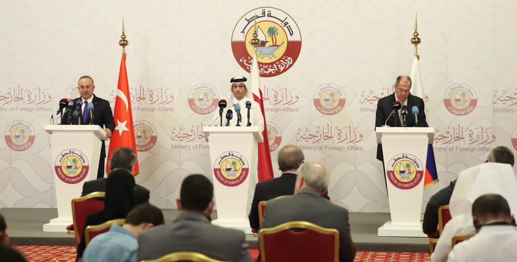 قطر وتركيا وروسيا تؤكد على استقلال سوريا ووحدة أراضيها