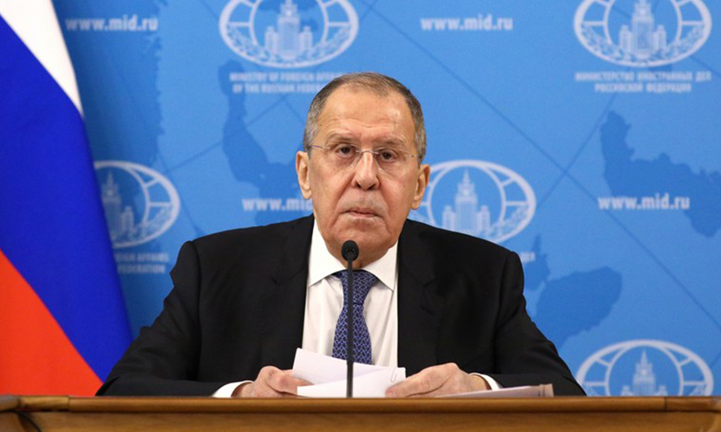 لافروف يحدد شرط روسيا لمناقشة الوضع الإنساني في سوريا