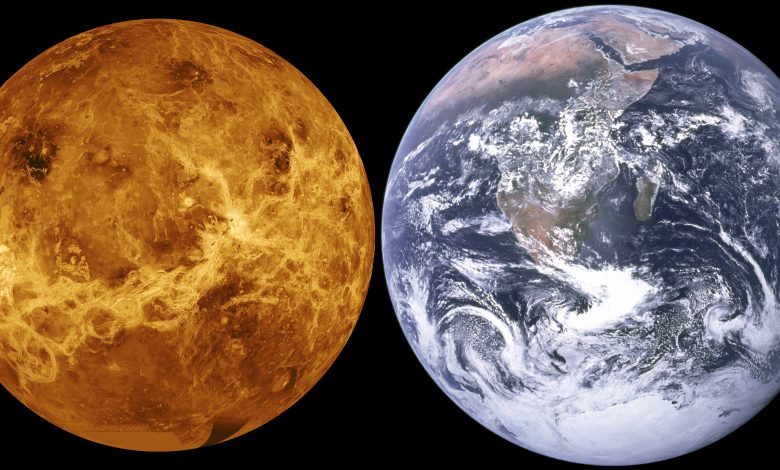الأرض أفلتت من هذا المصير.. دراسة تستبعد أن يكون الزهرة “بيئة للسكن” Venus_Earth_size_comparison-780x470