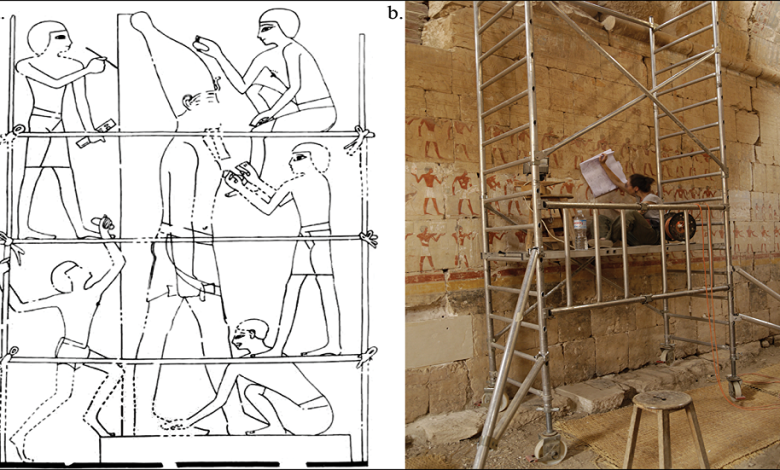 علماء الآثار يكتشفون أسلوب إعداد الرسامين في مصر القديمة 619617e34c59b76d04758967-780x470