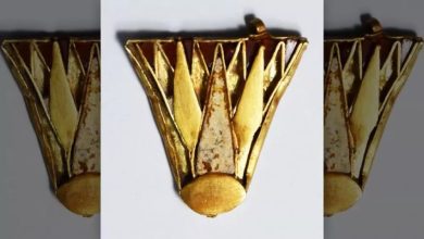 صورة تعود إلى عصر “نفرتيتي”.. اكتشاف قلادة “زهرة اللوتس” الذهبية في قبرص