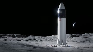 صورة صاروخ تابع لـ “سبايس إكس” خارج عن السيطرة على وشك الاصطدام بالقمر