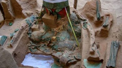 صورة اكتشاف قبر لجرّاح عاش في البيرو قبل 1000 عام