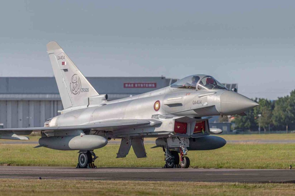 مقاتلات “يوروفايتر تايفون” بريطانية ستحلق لحماية مجال قطر الجوي خلال المونديال