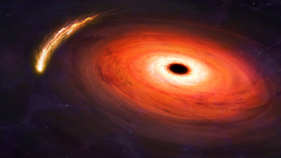 ناسا ترصد ثقب أسود يتغذى على بقايا نجم قريب منه