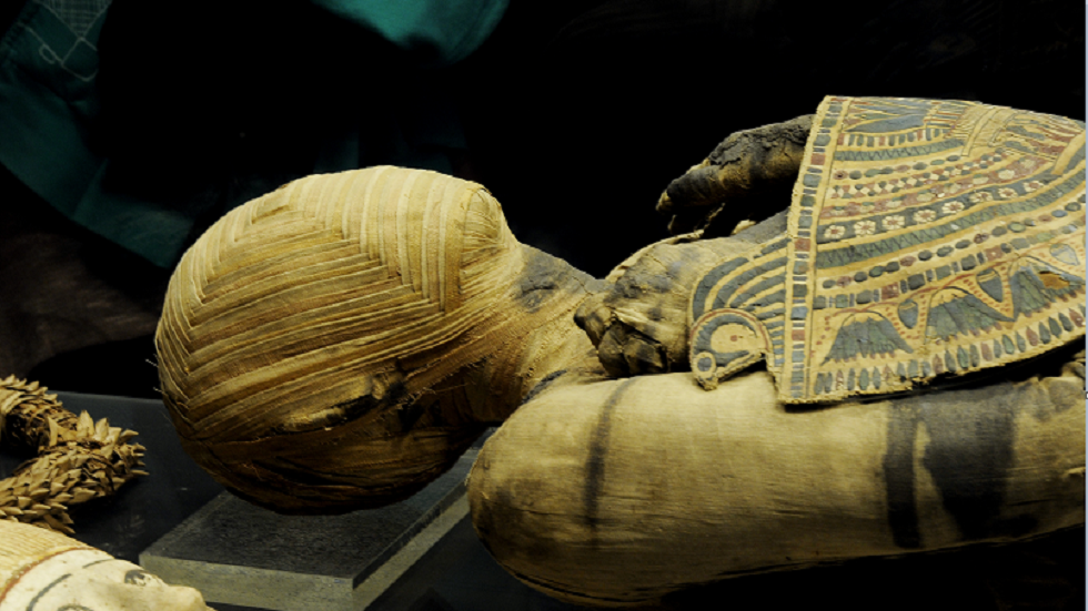 قد تكون “الأقدم على الإطلاق”.. مومياء مصرية عمرها 4300 عام ملفوفة بالذهب