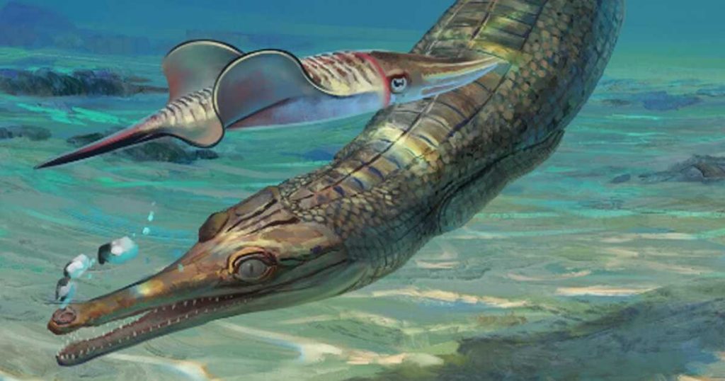 علماء يكتشفون بقايا كائن يبلغ طوله مترين يشبه التمساح