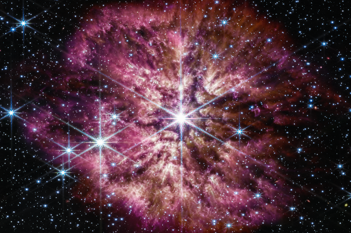 تلسكوب "جيمس ويب" الفضائي يوثق مشهدا فريدا لنجم "وولف راييت" – موقع "ناسا"